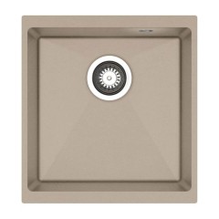 Pyramis 070242911 Ithaka IB UM Υποκαθήμενος Νεροχύτης από Συνθετικό Γρανίτη Μ43xΠ46cm Dark Beige